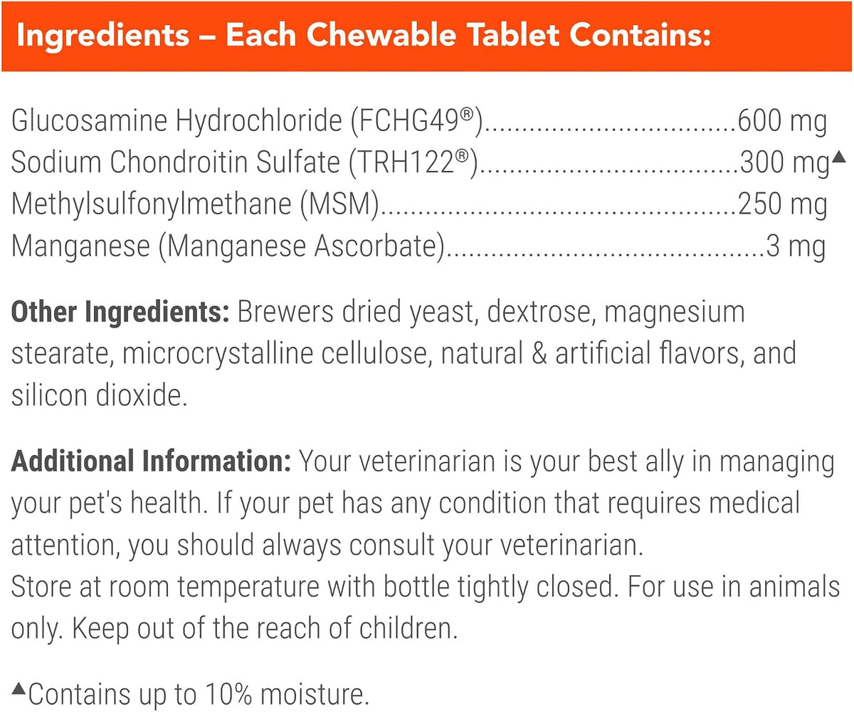 Nutramax Cosequin Joint Supplement for Dogs, Chewable Tablets, 132ct