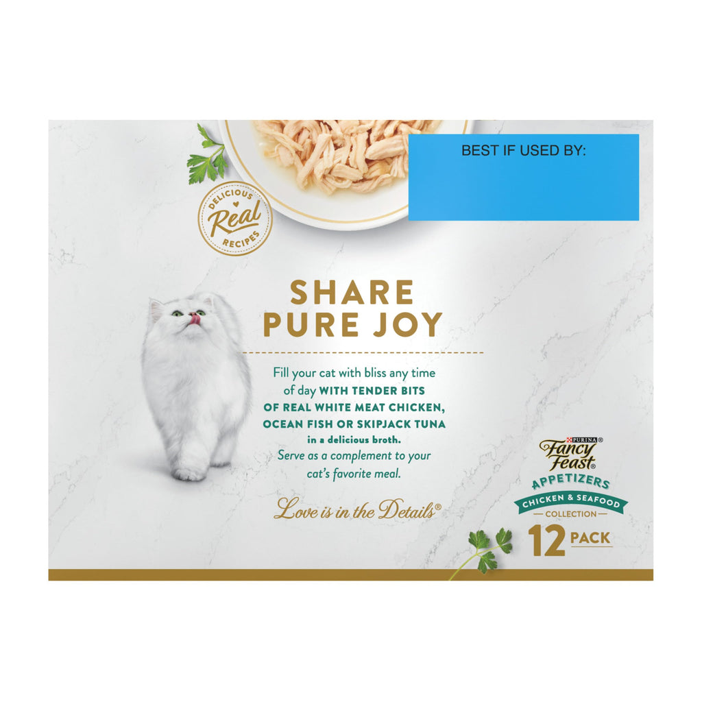 Purina Fancy Feast Wet Cat Food Variety Pack, Medleys Taste of Italy With Garden Greens in Sauce - (Pack of 30) 3 oz. Cans