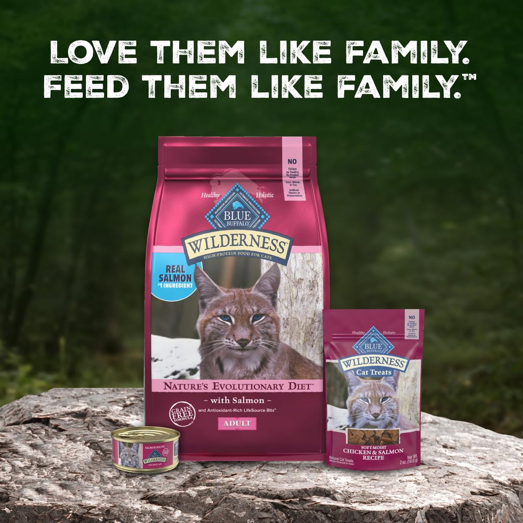 Blue Buffalo Wilderness Chicken Adult Dry Cat Food, Grain-Free, 12 lb