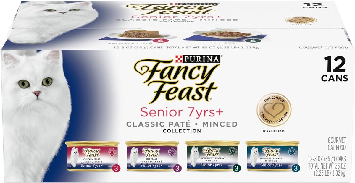 Purina Fancy Feast Gravy Lovers, Poultry & Beef Wet Cat Food, 3oz, 24-Pack