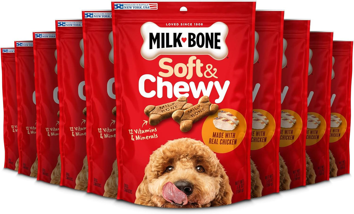 Milk-Bone Soft & Chewy Dog Treats, 25 Oz. Canister