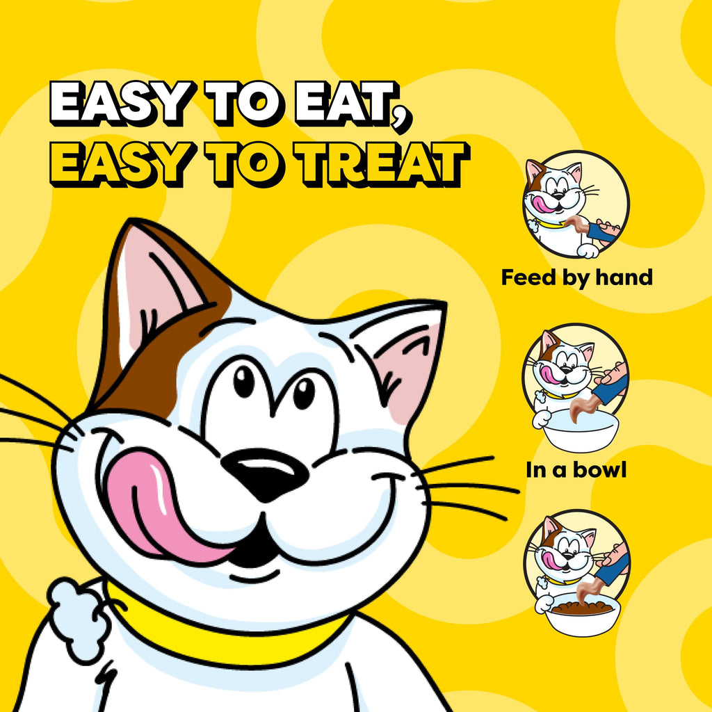 Temptations Creamy Puree Lickable Cat Treats, Beef Liver, 16 Count