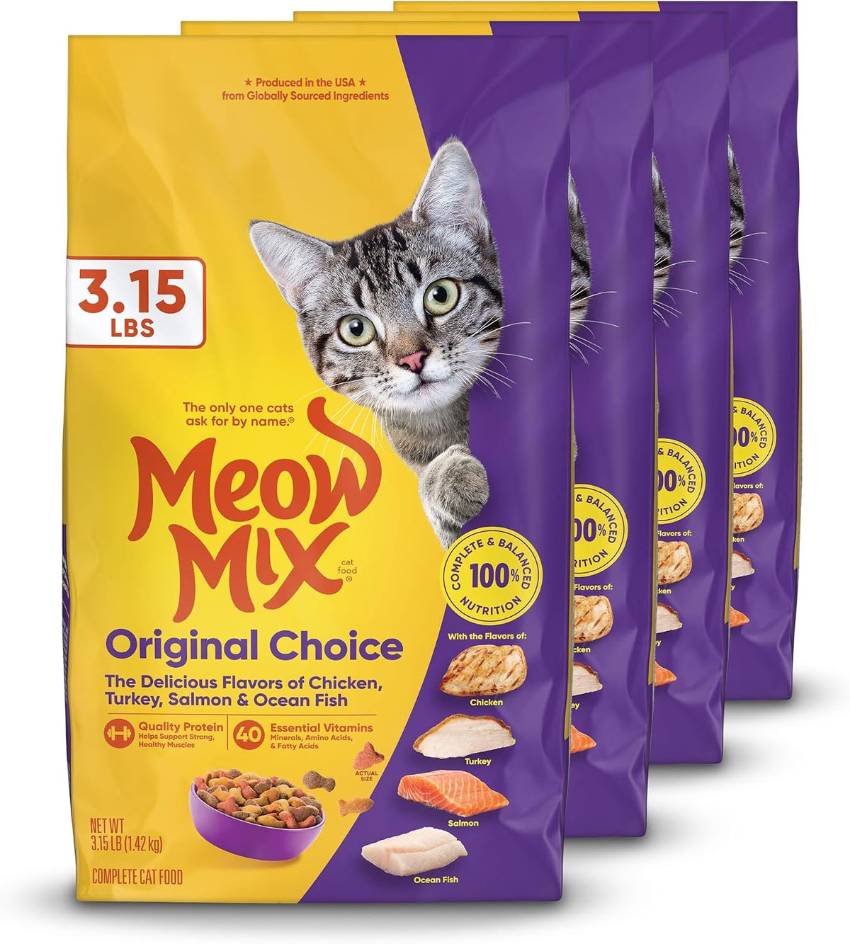 Meow Mix Original Choice Dry Cat Food, 6.3 Pound Bag