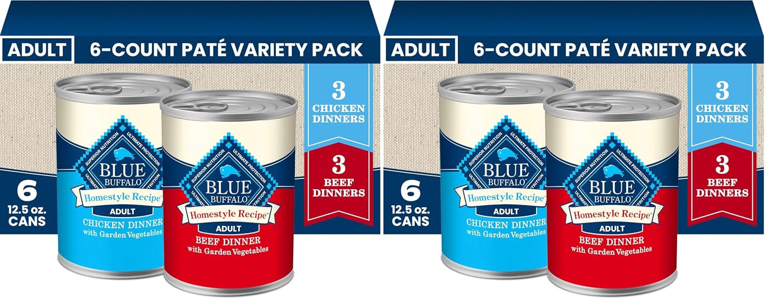 Blue Buffalo Homestyle Recipe Chicken Adult Wet Dog Food, 12.5 oz, 12 ct