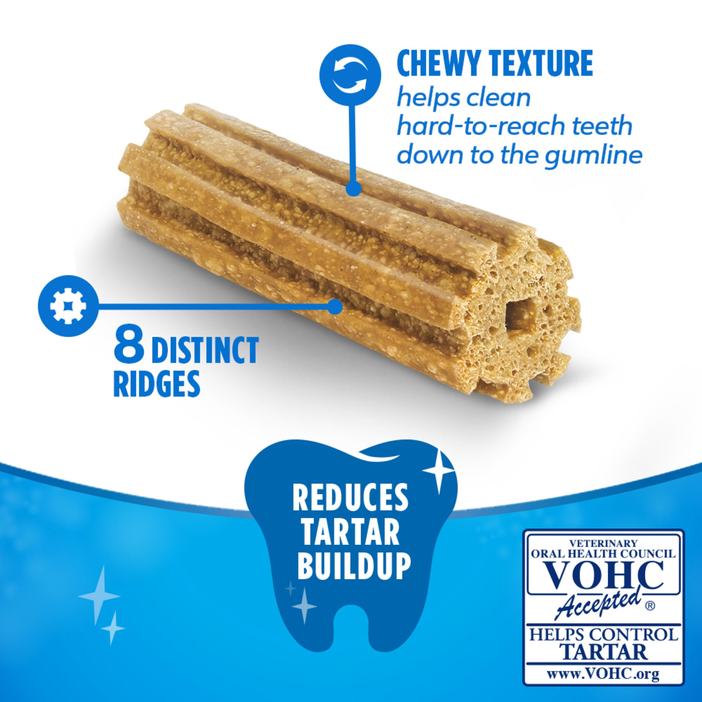Dentalife Purina Daily Oral Care Dental Dog Treats for Large Dogs, 30 ct