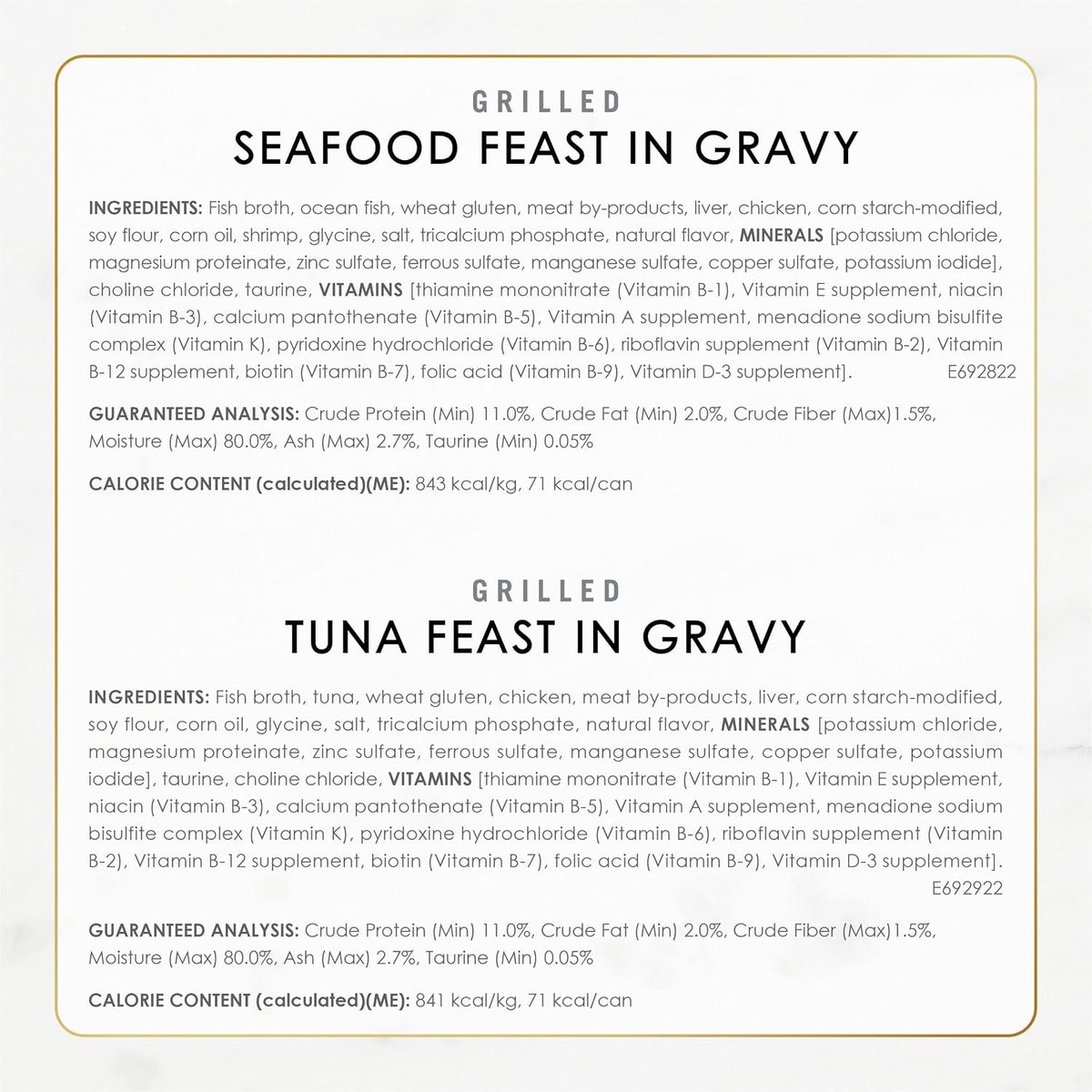 Purina Fancy Feast Grilled Seafood Wet Cat Food, 3 oz Cans, 24-Pack