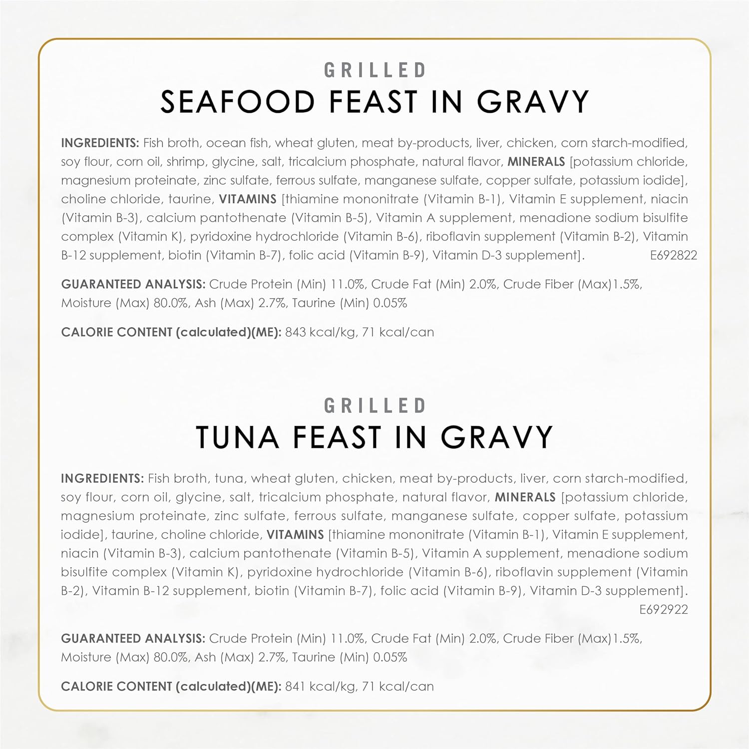 Purina Fancy Feast Grilled Seafood Wet Cat Food, 3 oz Cans, 24-Pack