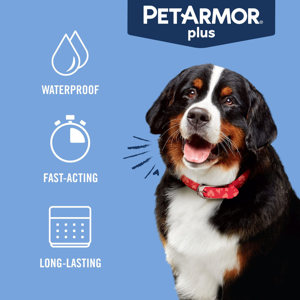 PetArmor Plus Flea and Tick Prevention for Cats, Cat Flea and Tick Treatment, 3 Doses, Waterproof Topical, Fast Acting, Cats Over 1.5 lbs