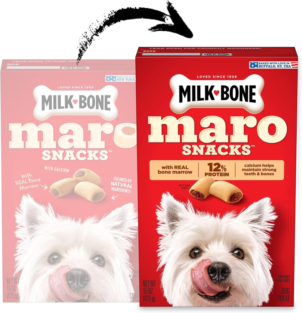 Milk-Bone MaroSnacks Small Dog Treats with Real Bone Marrow, 40 Oz.