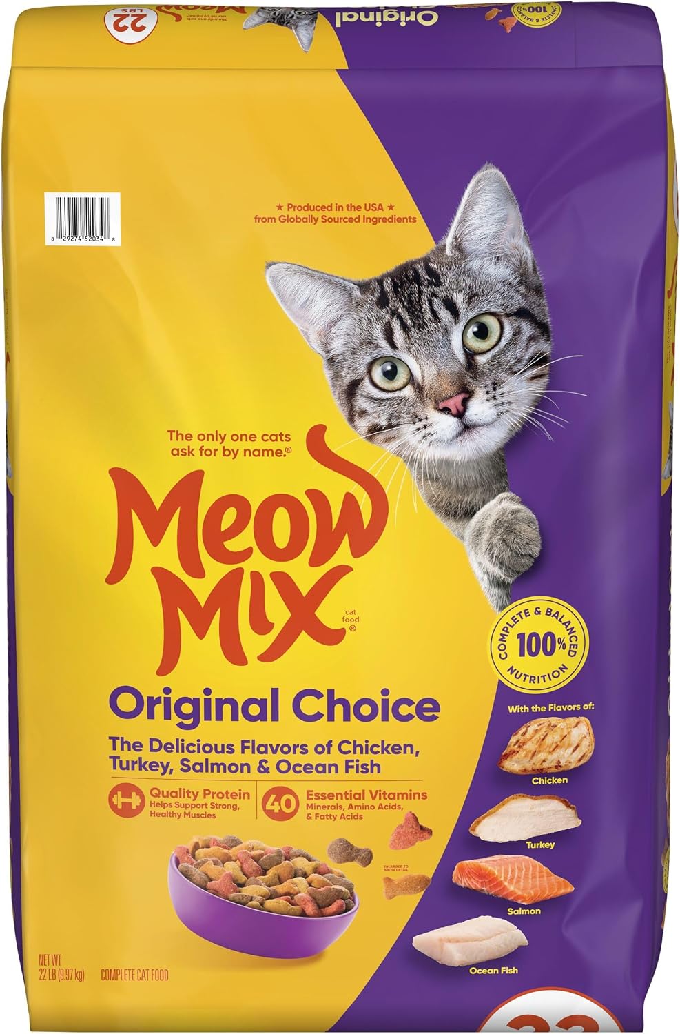 Meow Mix Original Choice Dry Cat Food, 6.3 Pound Bag