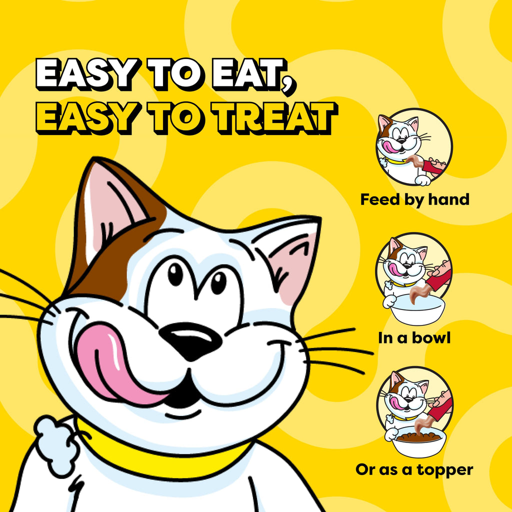 Temptations Creamy Puree Lickable Cat Treats, Beef Liver, 16 Count