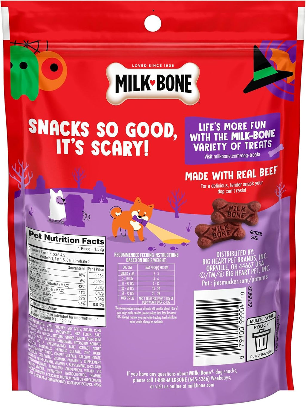 Milk-Bone MaroSnacks Small Dog Treats with Real Bone Marrow, 40 Oz.