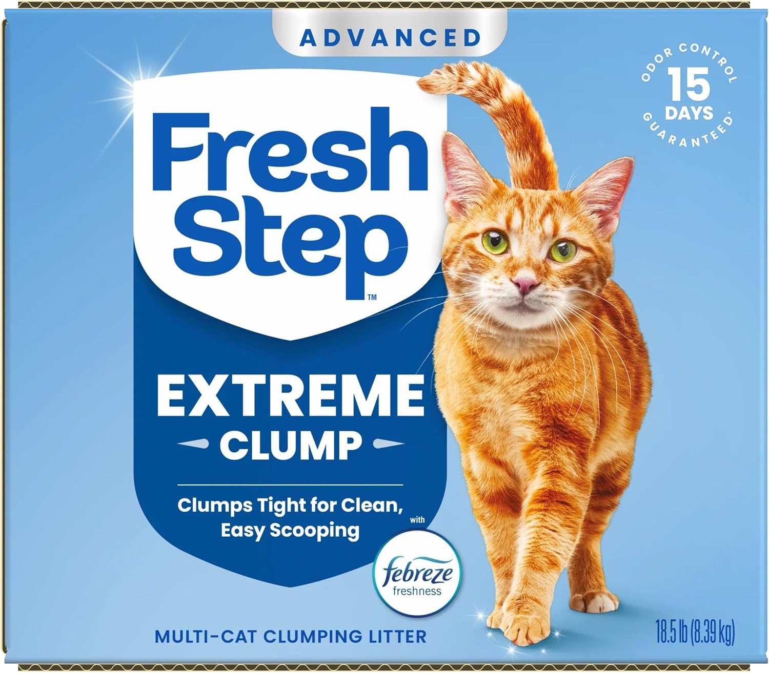 Fresh Step Advanced Heavy Duty Multi Cat Clumping Cat Litter, 17.5 lb.