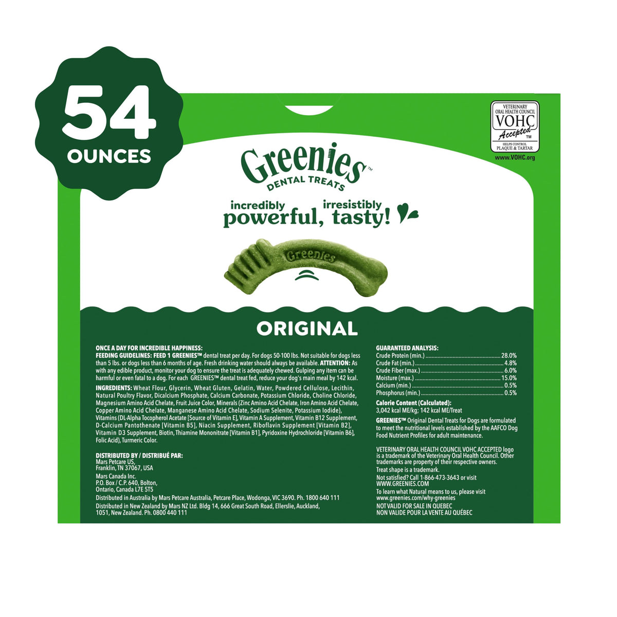Greenies Large Natural Dental Dog Treats, Original Flavor, 17 Count