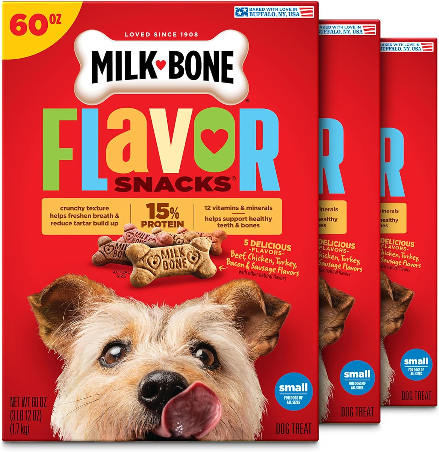 Milk-Bone Flavor Snacks Mini’s Dog Treats, 36 Oz.