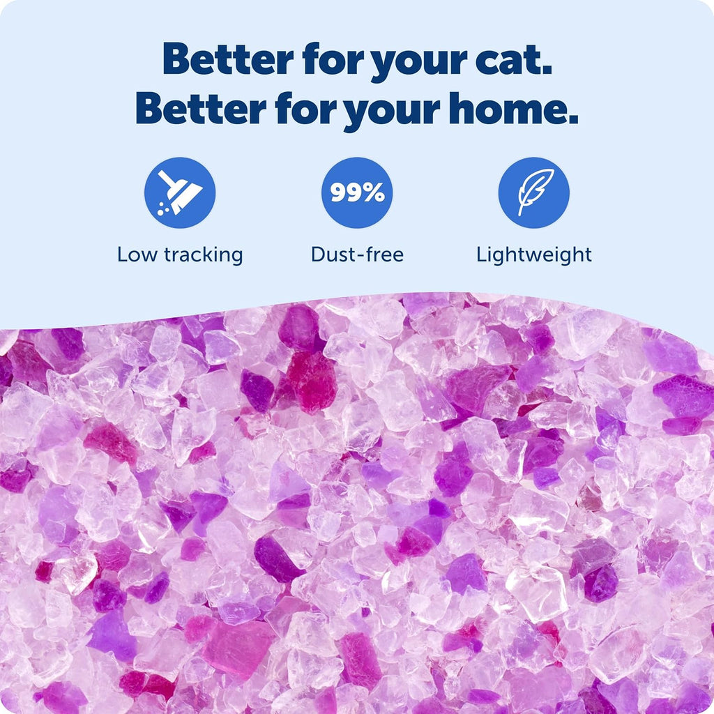 PetSafe ScoopFree Premium Crystal Litter, Lavender Scent, 4.3Lb Bag, 2 Pack