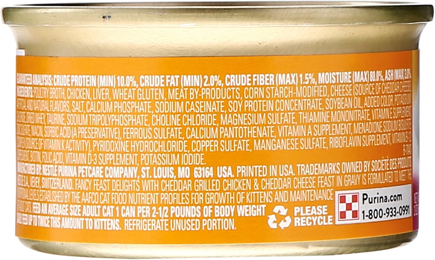 Purina Fancy Feast Gravy Lovers, Poultry & Beef Wet Cat Food, 3oz, 24-Pack