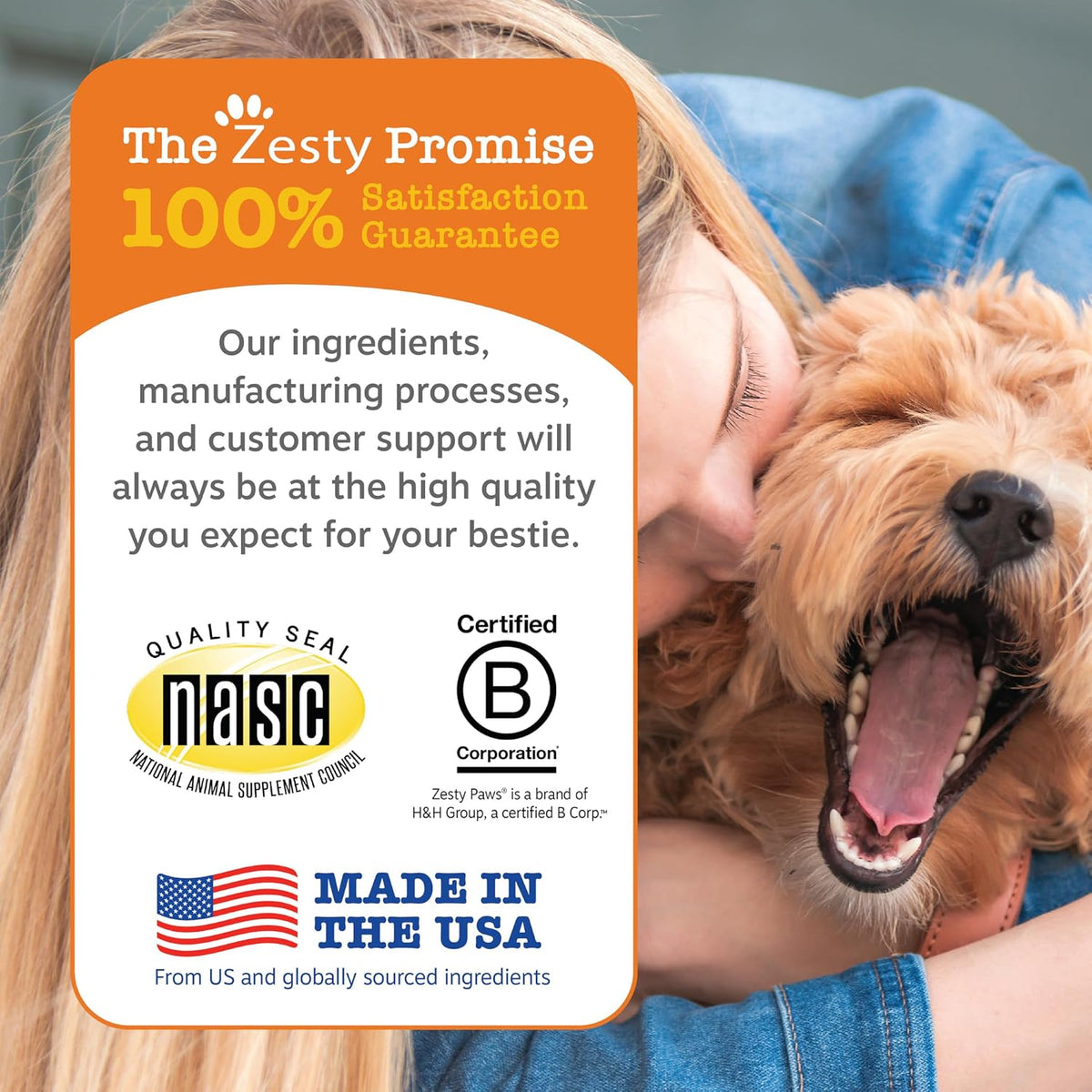 Zesty Paws Dog Vitamins - Dog Multivitamin Chews, Bison, 90 Ct