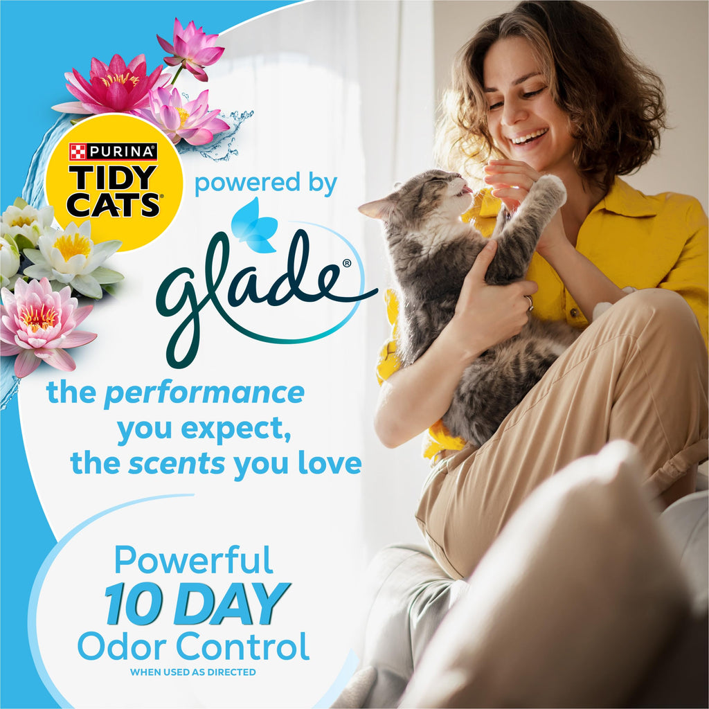 Purina Tidy Cats Clumping Cat Litter, Glade Clear Springs, 16 lb