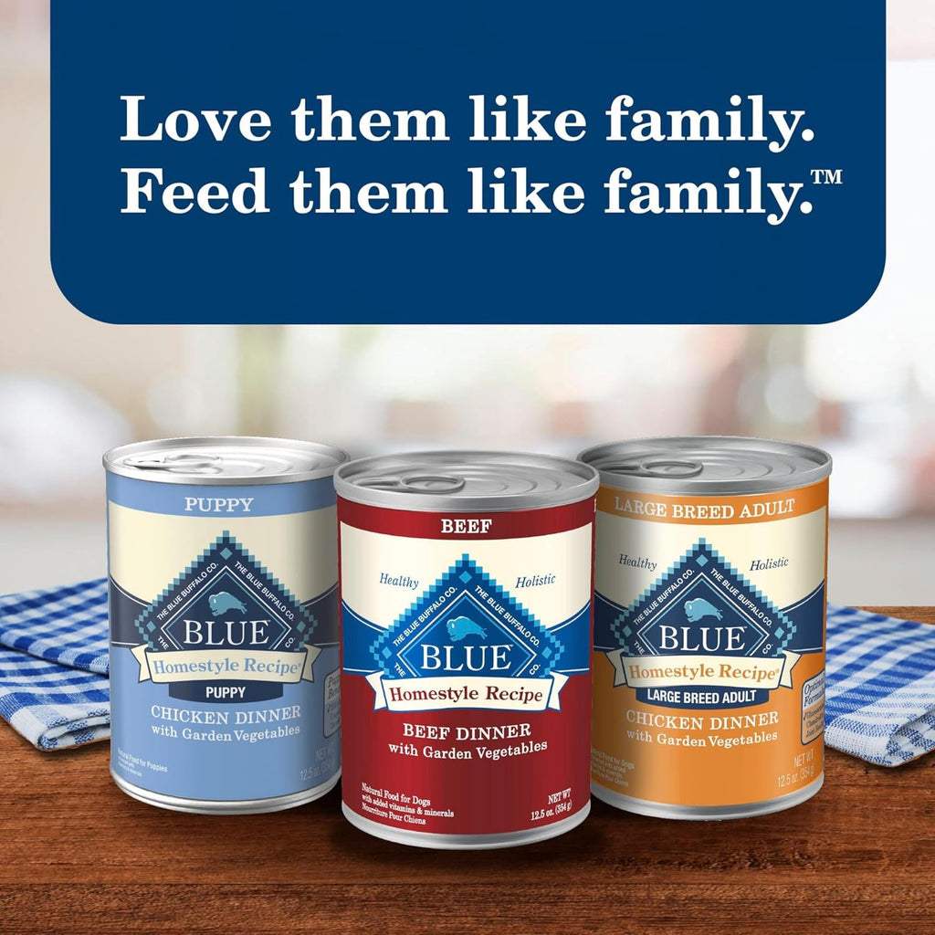 Blue Buffalo Homestyle Recipe Chicken Adult Wet Dog Food, 12.5 oz, 12 ct