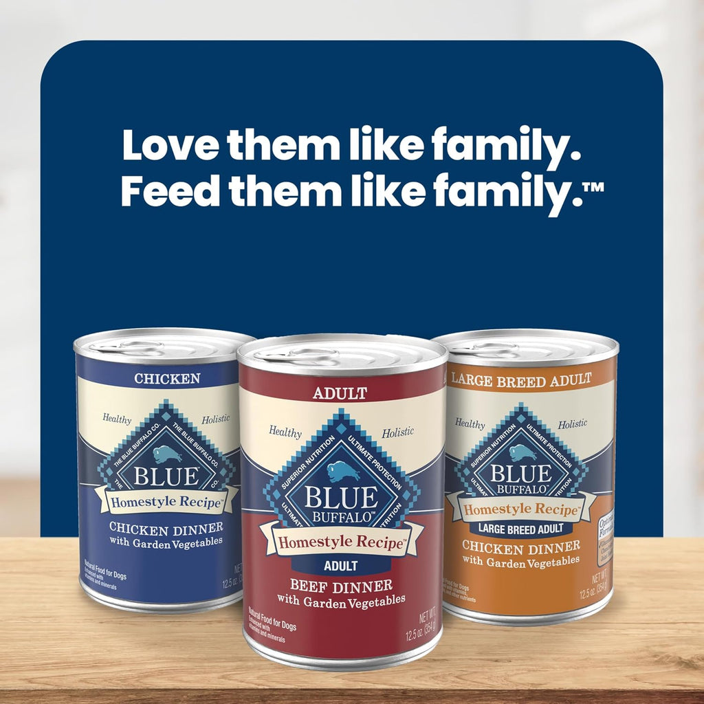 Blue Buffalo Homestyle Recipe Chicken Adult Wet Dog Food, 12.5 oz, 12 ct