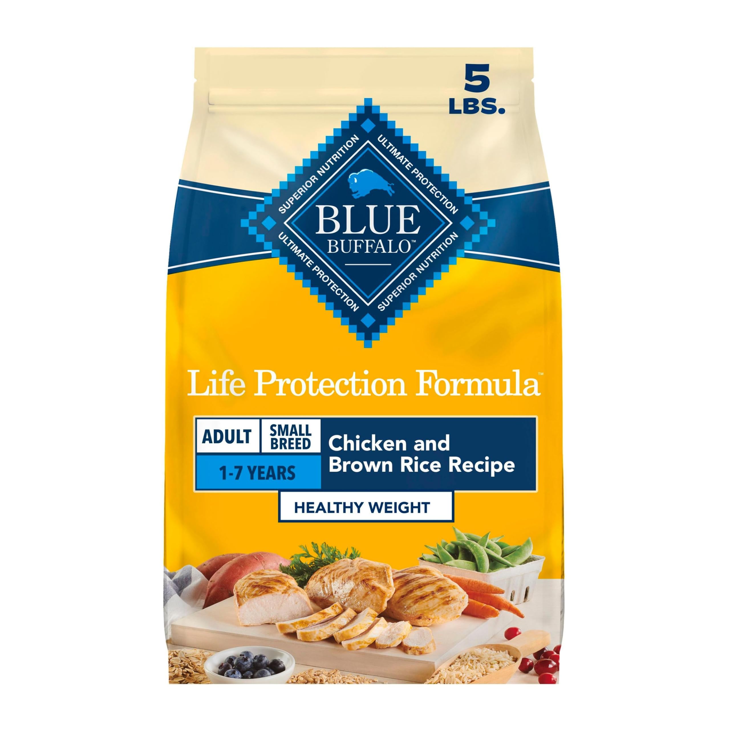 Blue Buffalo Life Protection Formula Chicken Small Breed Dry Dog Food, 5 lb