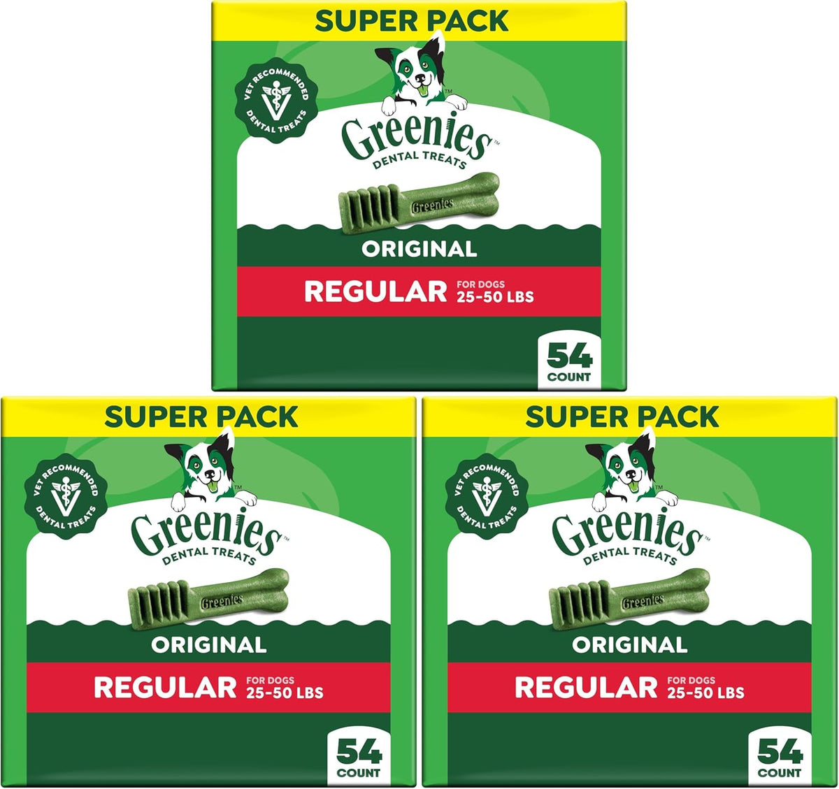 Greenies Regular Dental Dog Treats, Original Chicken Flavor, 36 Count