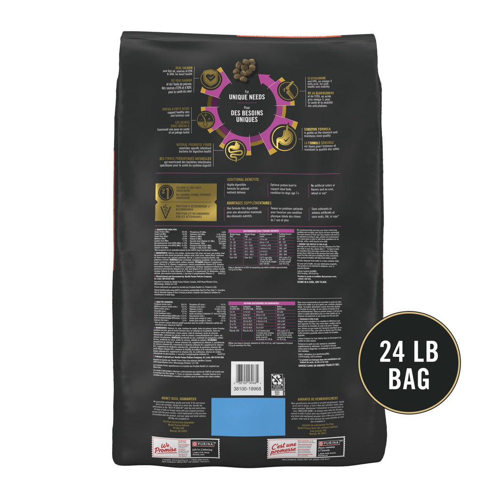 Purina Pro Plan Sensitive Skin & Stomach Dry Dog Food, Salmon, 30 lb Bag