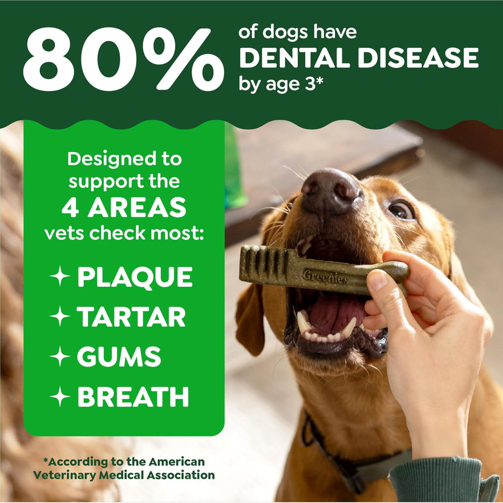 Greenies Regular Dental Dog Treats, Original Chicken Flavor, 36 Count