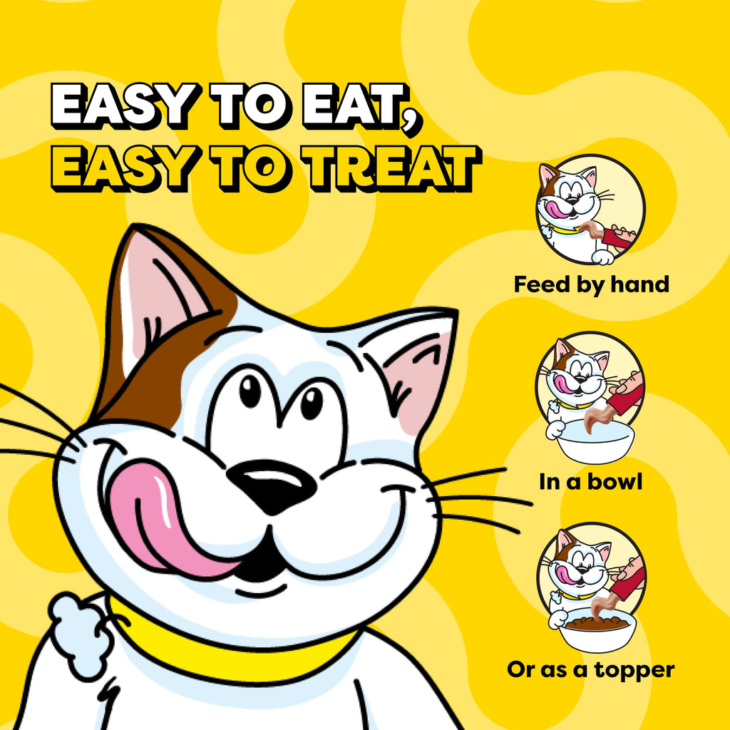 Temptations Creamy Puree Lickable Cat Treats, Beef Liver, 16 Count