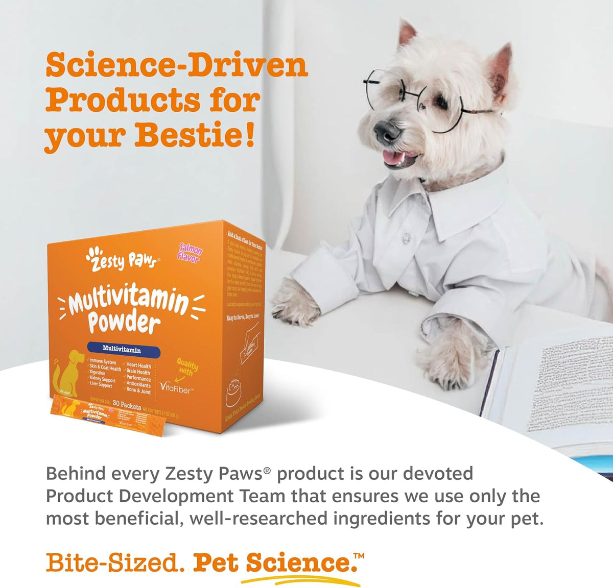 Zesty Paws Dog Vitamins - Dog Multivitamin Chews, Bison, 90 Ct