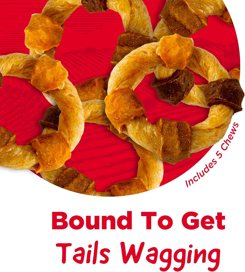 Country Kitchen Rawhide Free, Beef Twists Dog Chews, 9 Count (Pack of 12)