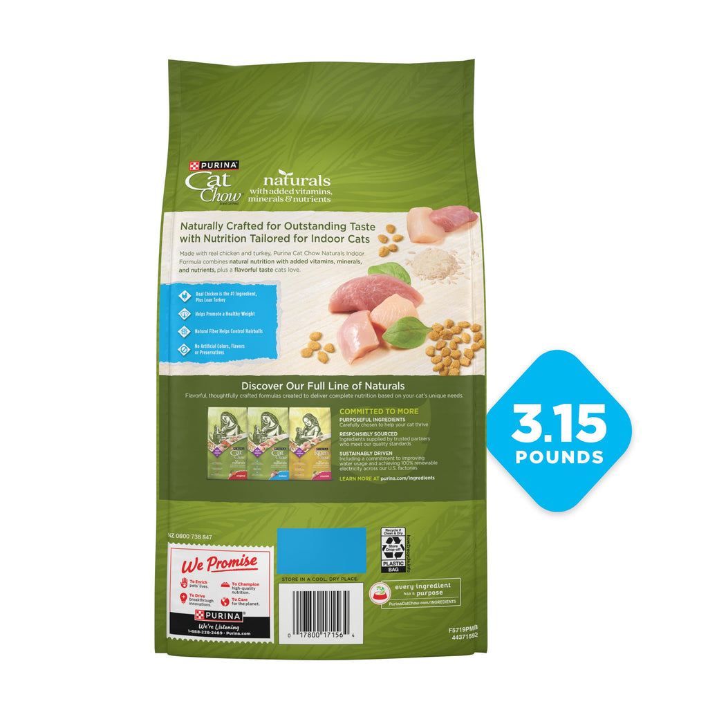 Purina Cat Chow Naturals Hairball, Indoor Dry Cat Food, 13 lb Bag