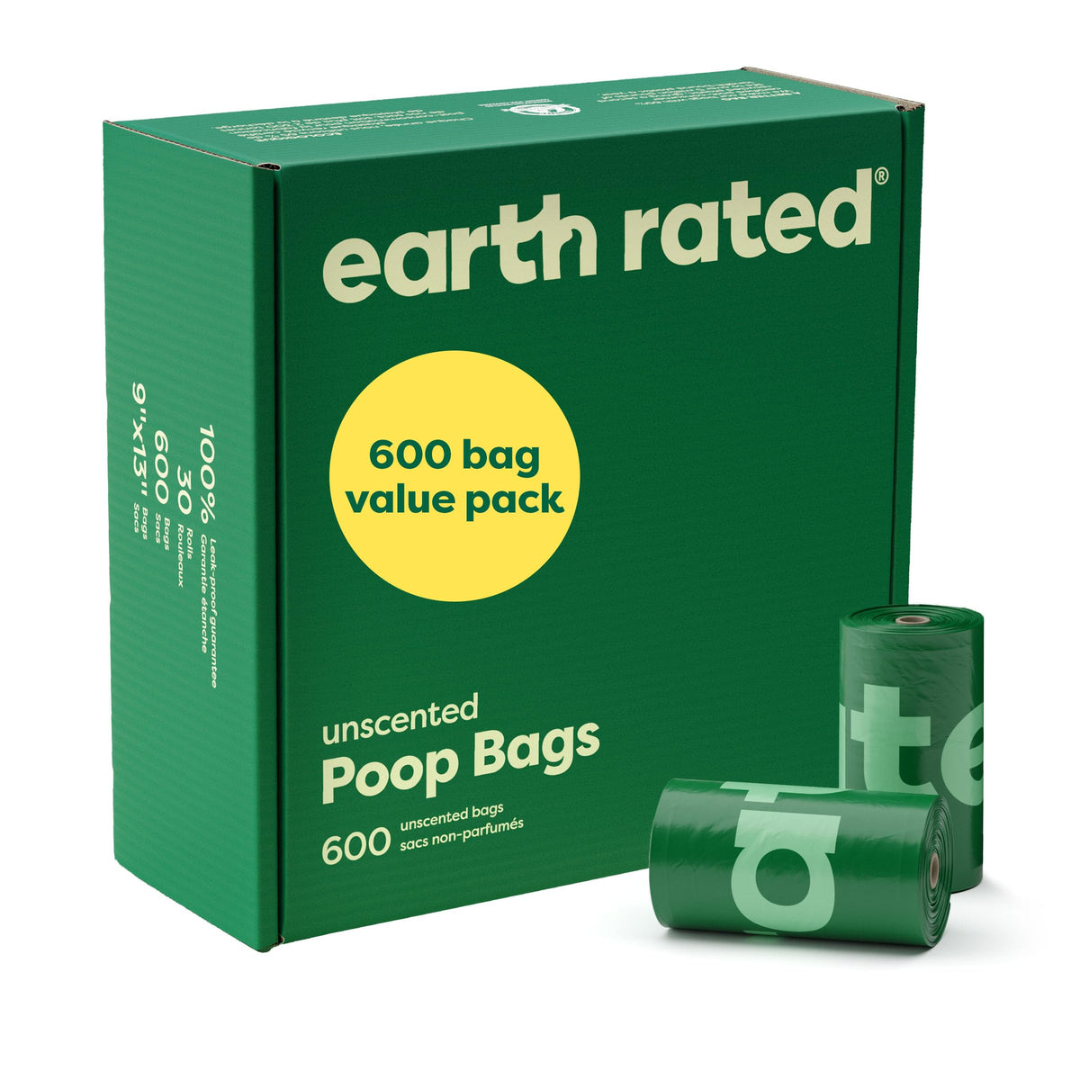 Earth Rated Dog Poop Bags on Refill Rolls, 270 Bags, Lavender