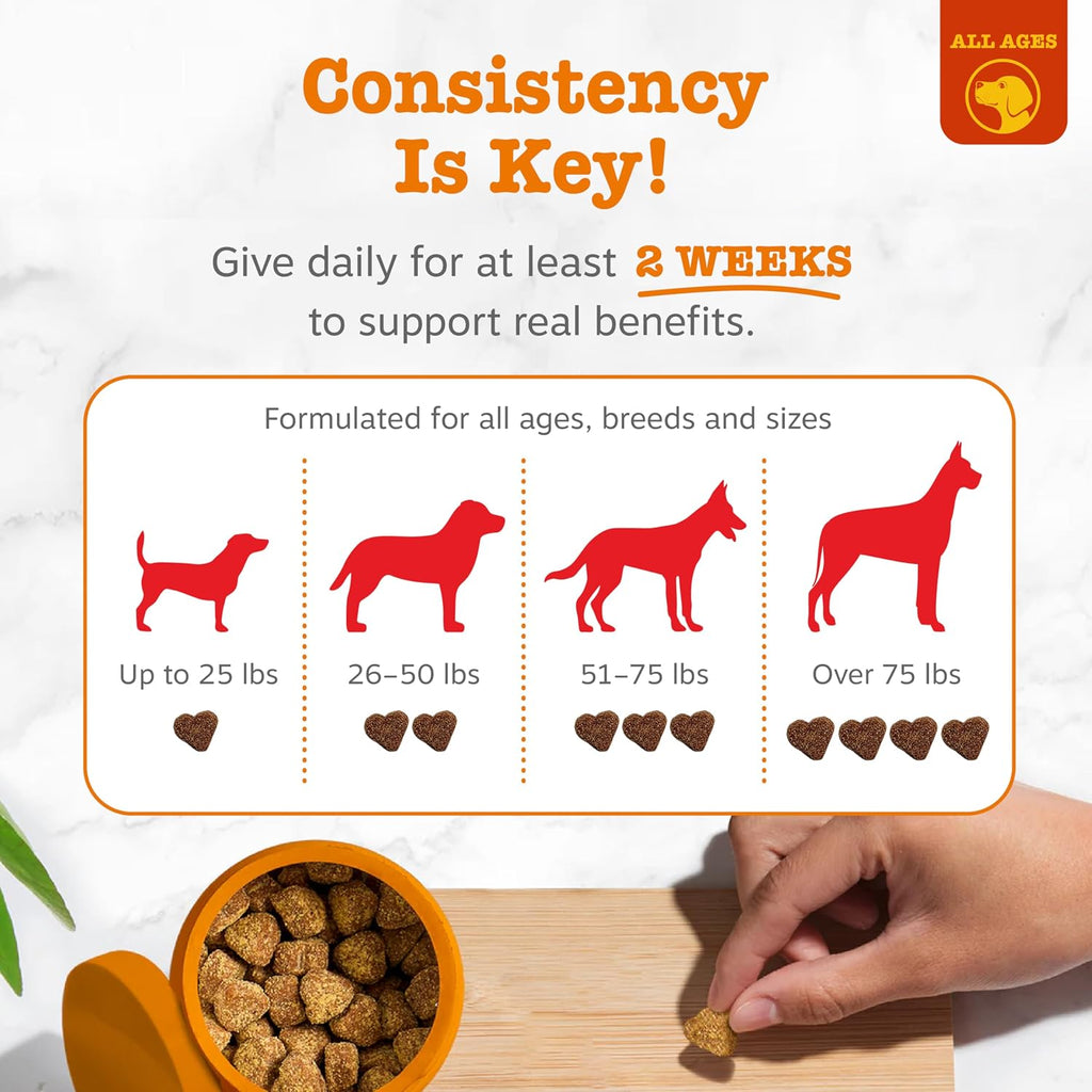 Zesty Paws Dog Allergy Chews - Dog Allergy Relief, Lamb, 90 Ct