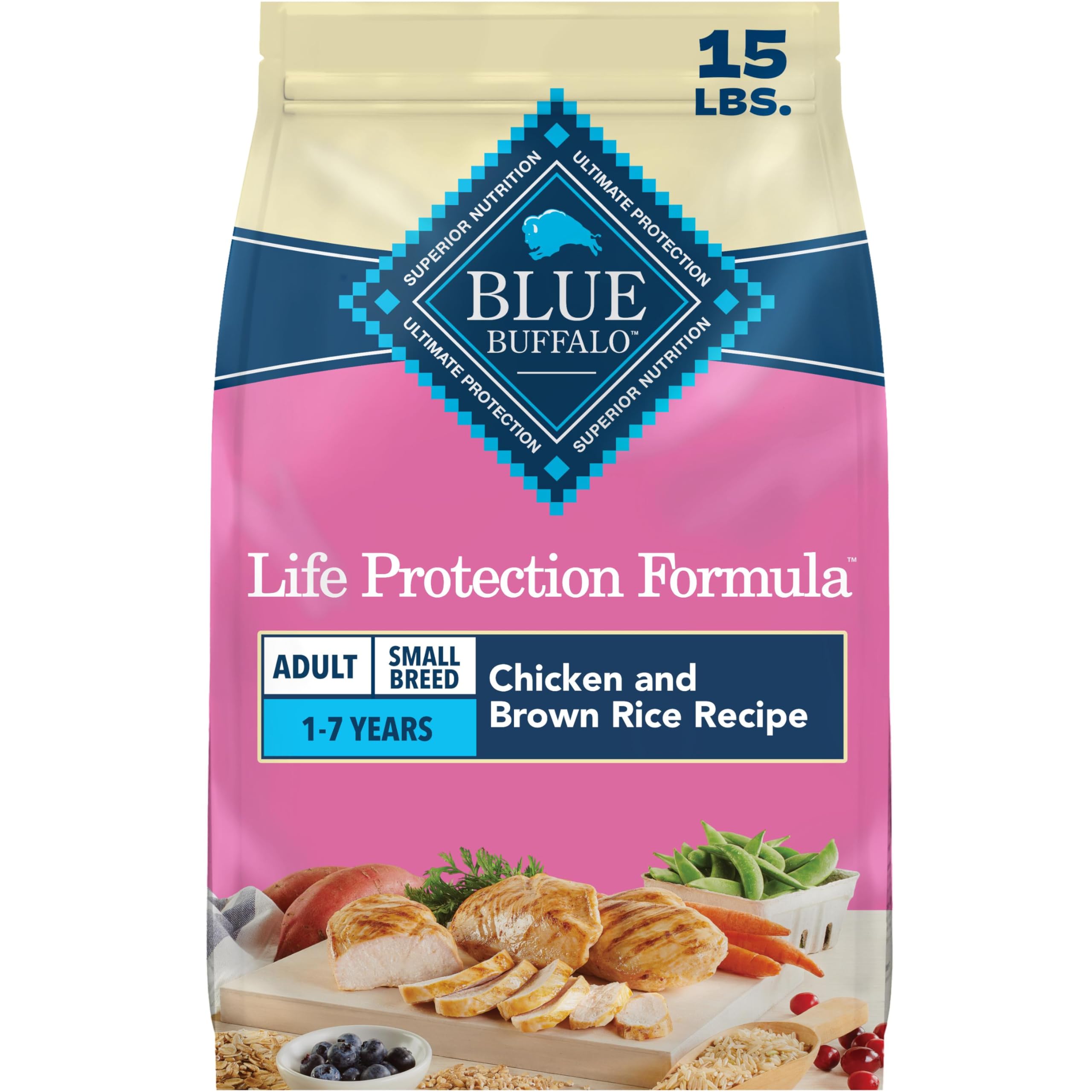 Blue Buffalo Life Protection Formula Chicken Small Breed Dry Dog Food, 5 lb