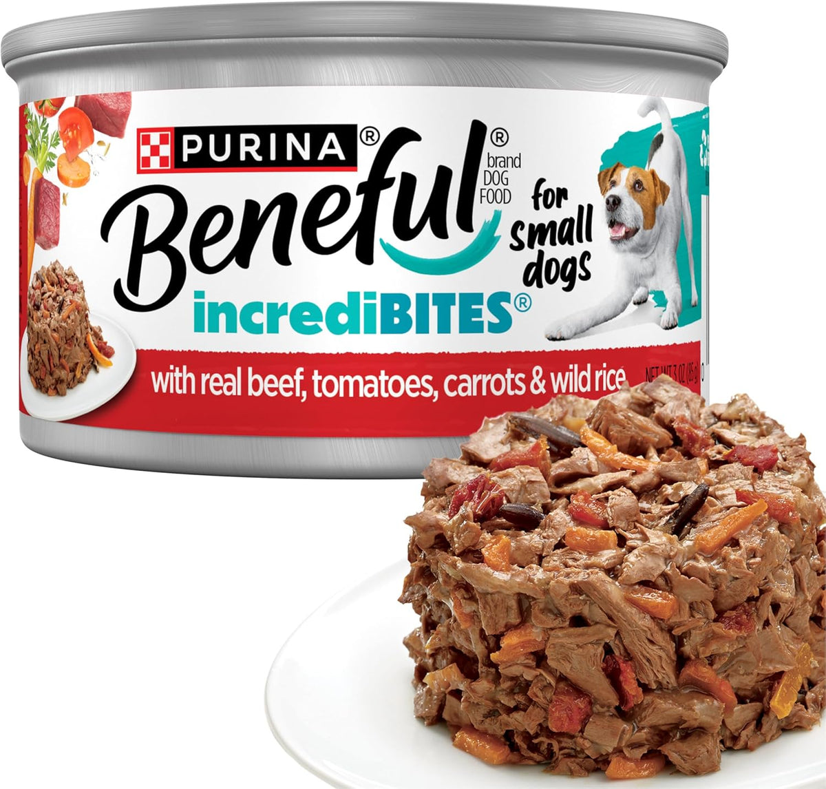 Purina Beneful Small Breed Wet Dog Food Variety Pack, (30) 3 oz Cans