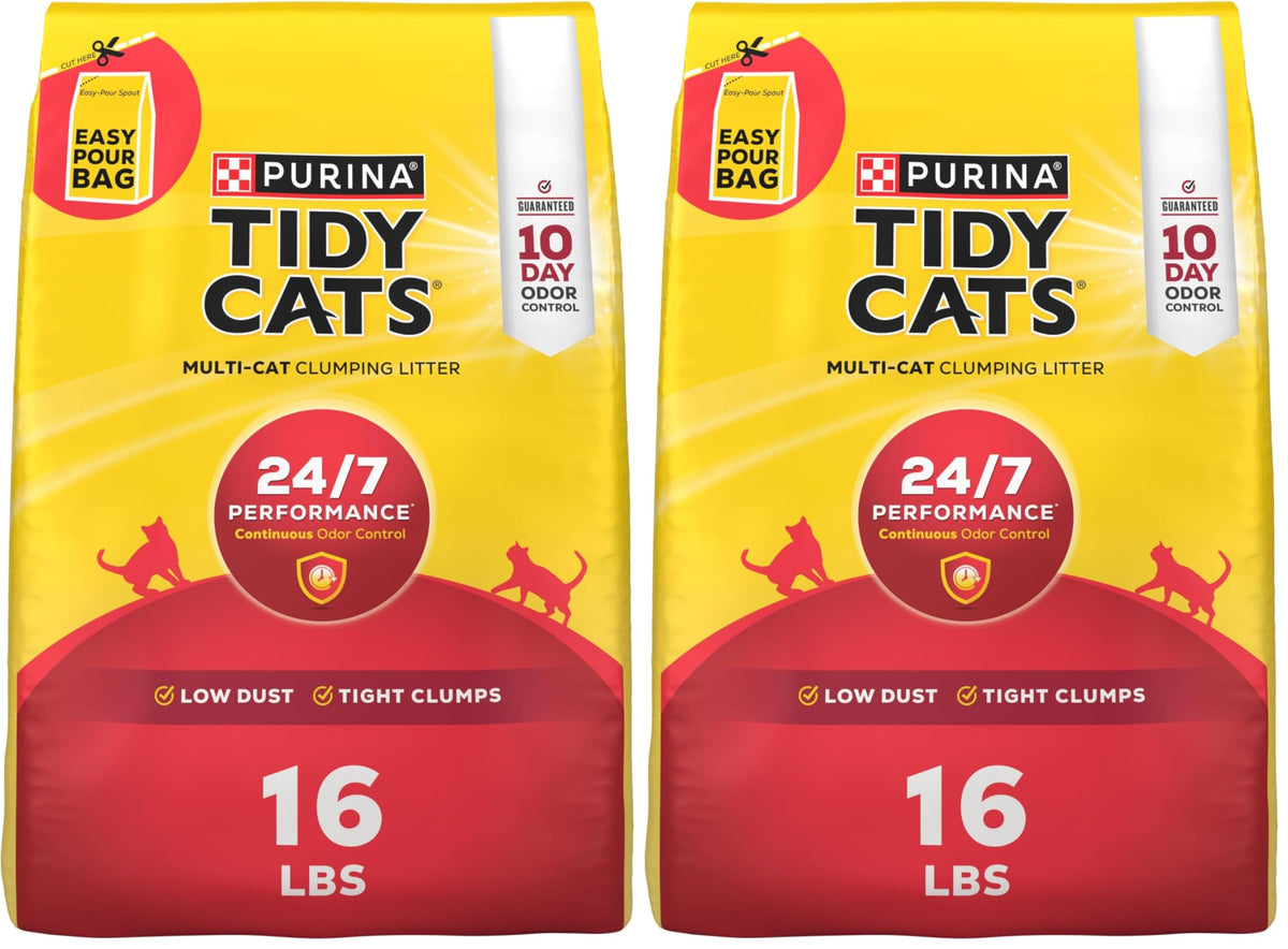 Purina Tidy Cats 24/7 Performance Clumping Cat Litter, 16 lb Bag