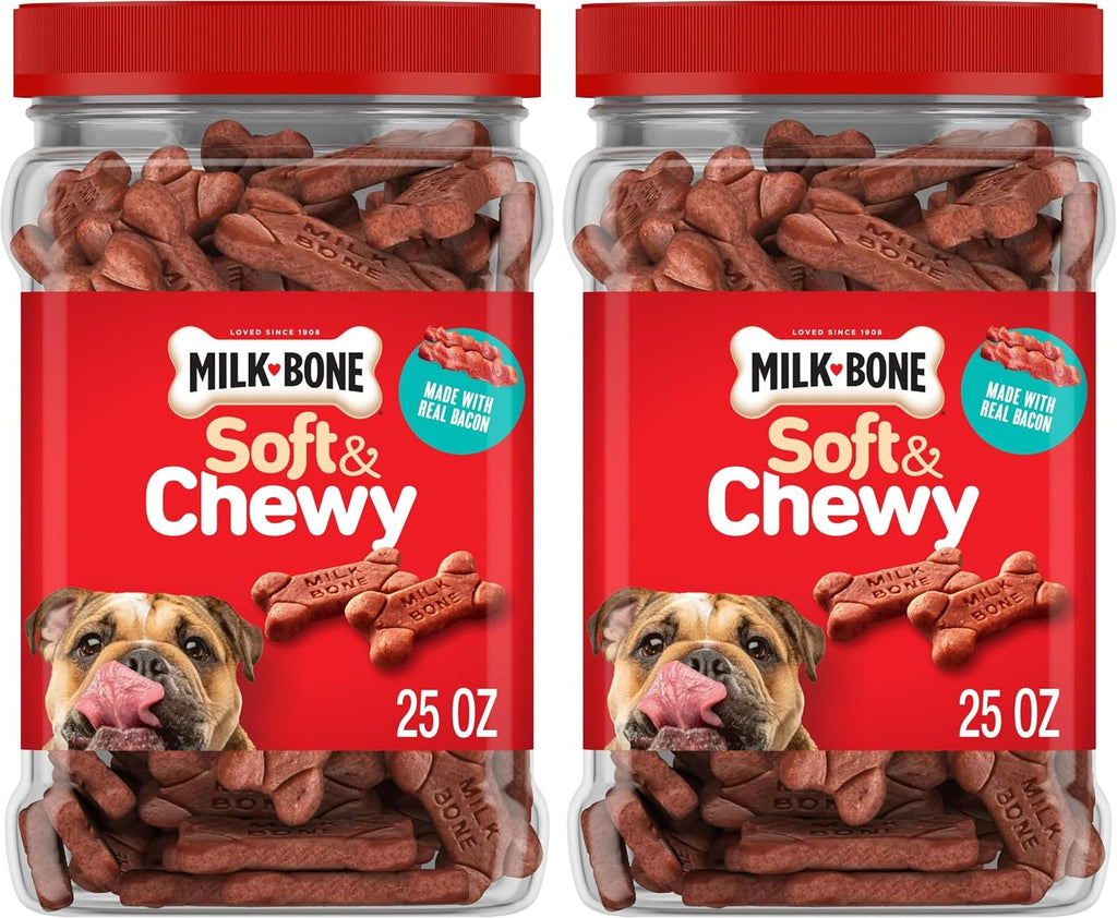 Milk-Bone Soft & Chewy Dog Treats, 25 Oz. Canister