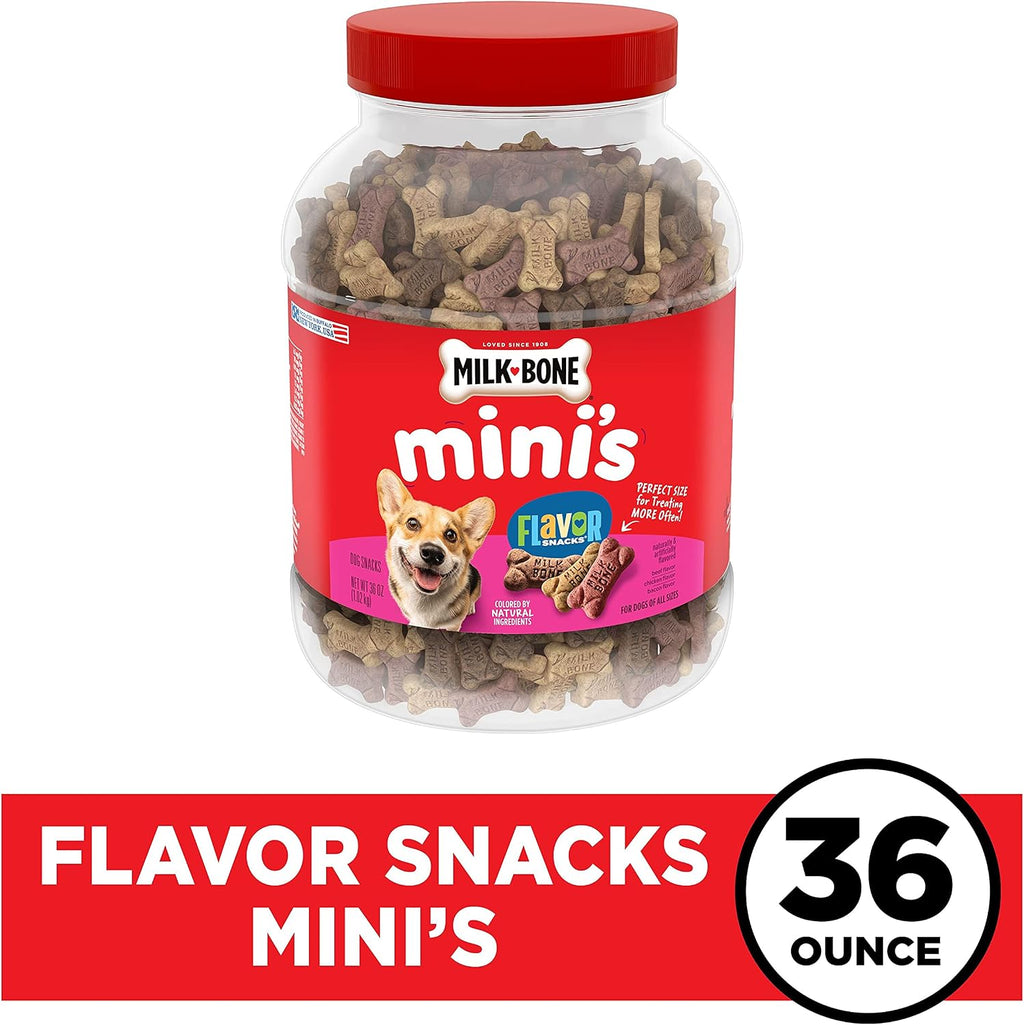 Milk-Bone Flavor Snacks Mini’s Dog Treats, 36 Oz.
