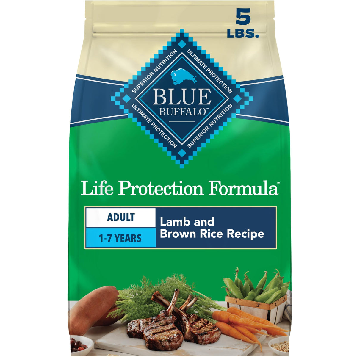 Blue Buffalo Life Protection Formula Chicken Adult Dry Dog Food, 5 lb