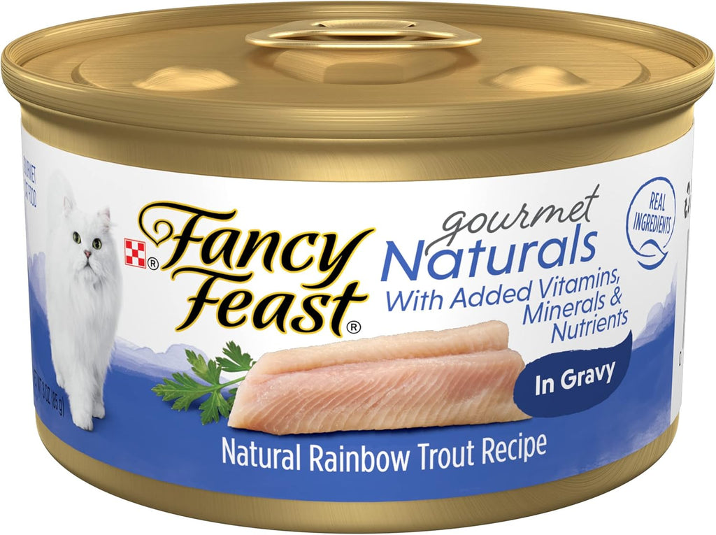 Purina Fancy Feast Gravy Lovers, Poultry & Beef Wet Cat Food, 3oz, 24-Pack