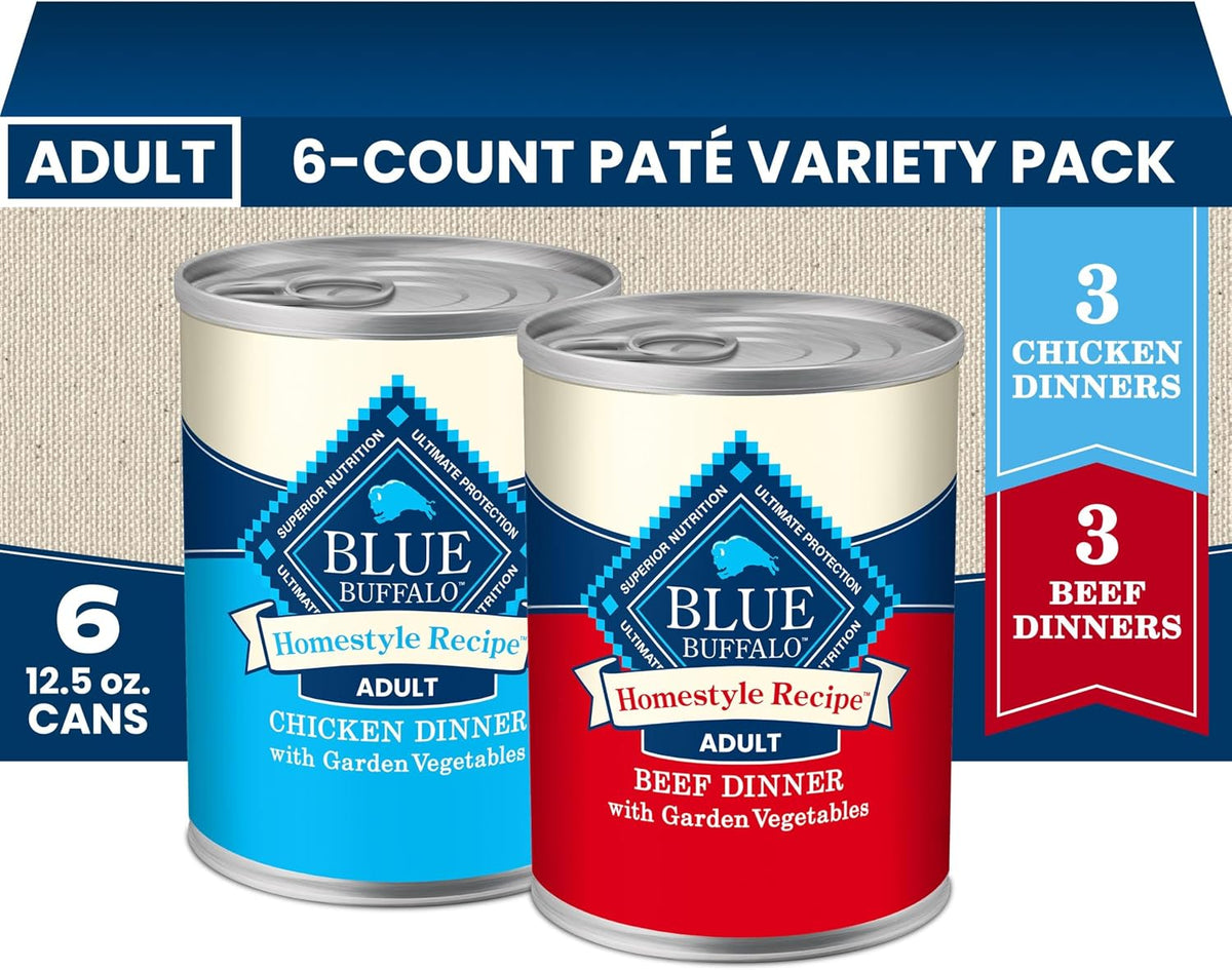 Blue Buffalo Homestyle Recipe Chicken Adult Wet Dog Food, 12.5 oz, 12 ct