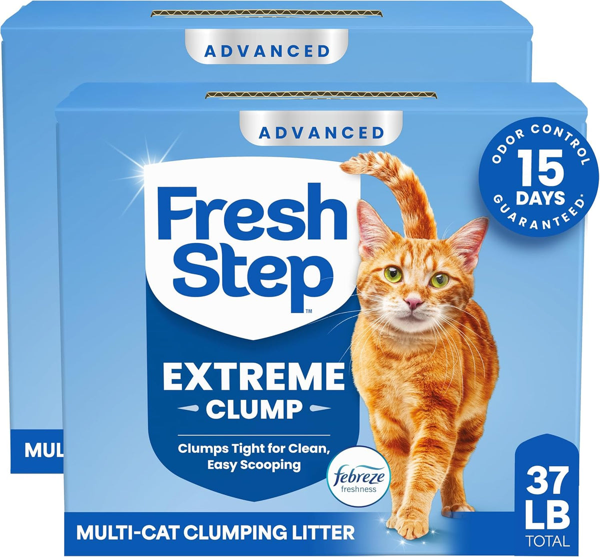 Fresh Step Advanced Heavy Duty Multi Cat Clumping Cat Litter, 17.5 lb.