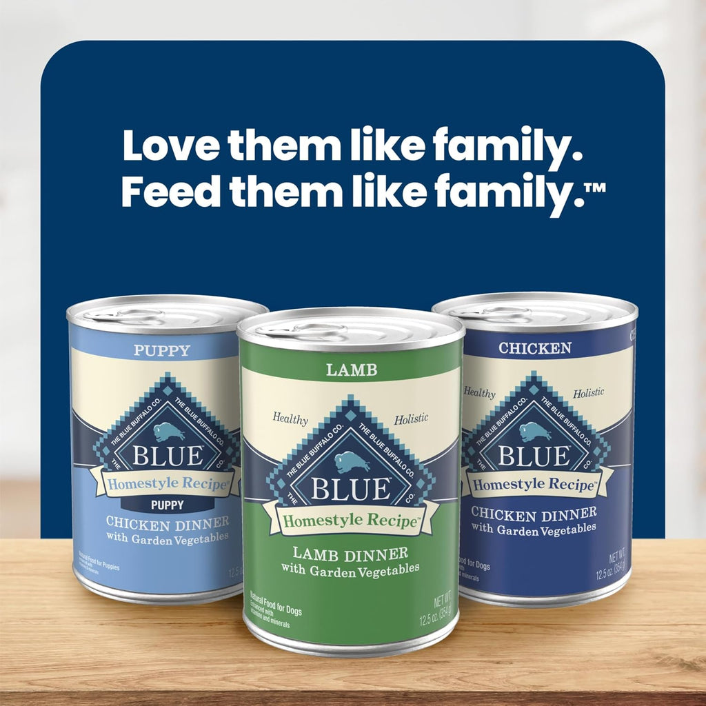 Blue Buffalo Homestyle Recipe Chicken Adult Wet Dog Food, 12.5 oz, 12 ct