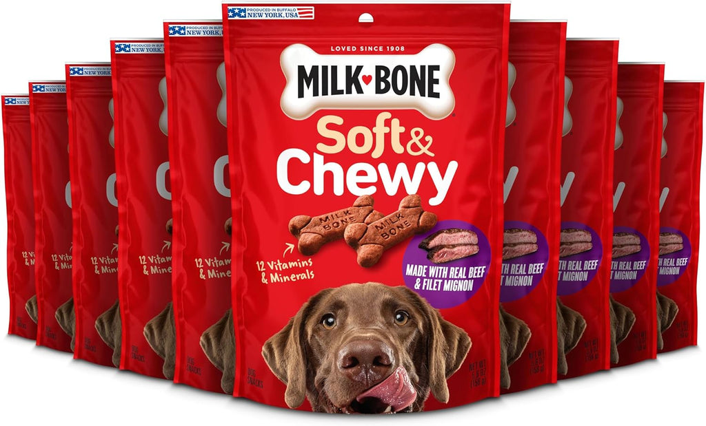Milk-Bone Soft & Chewy Dog Treats, 25 Oz. Canister