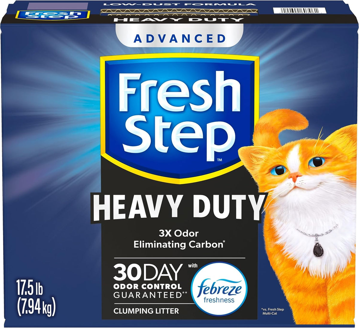 Fresh Step Advanced Heavy Duty Multi Cat Clumping Cat Litter, 17.5 lb.