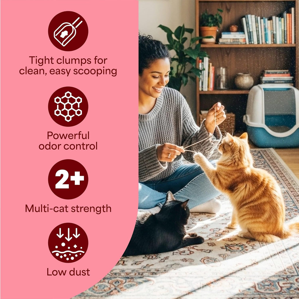 Fresh Step Advanced Heavy Duty Multi Cat Clumping Cat Litter, 17.5 lb.