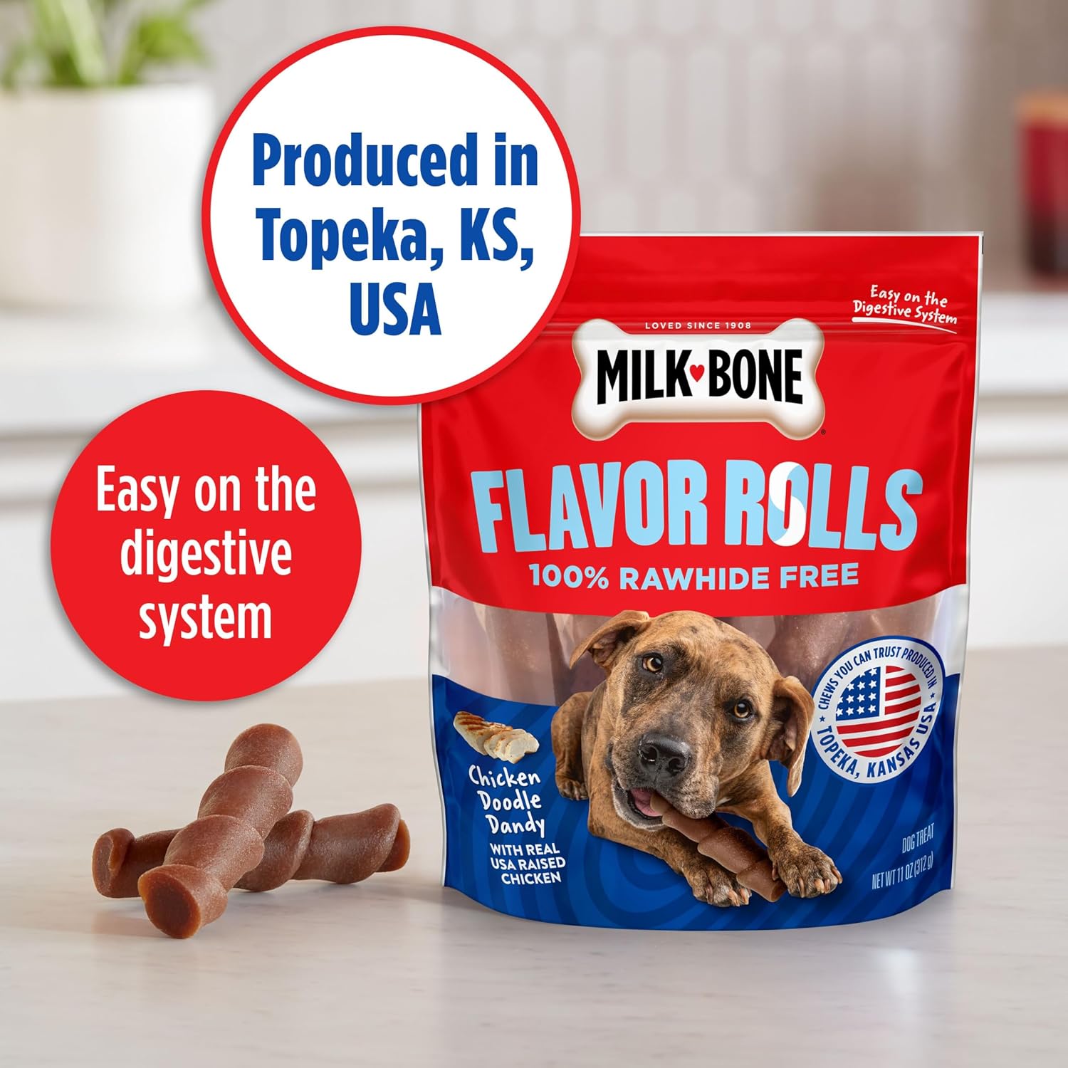 Milk-Bone MaroSnacks Small Dog Treats with Real Bone Marrow, 40 Oz.