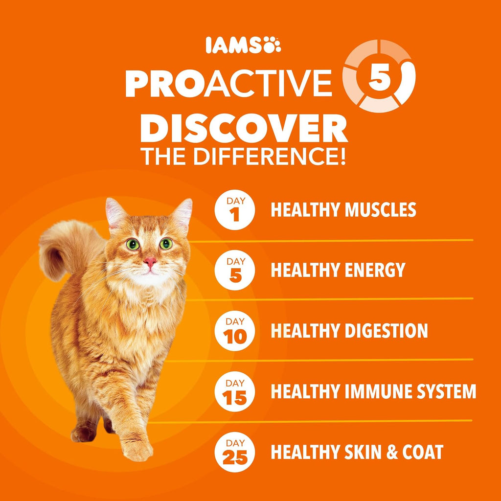 IAMS Proactive Health Healthy Adult Dry Cat Food, Chicken, 16 lb